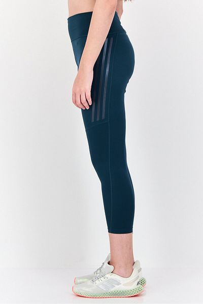 adidas Women Tight Fit 7/8 High Rise Running Tights, Teal