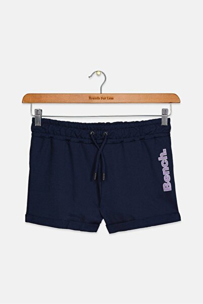 BENCH Kid Girls Brand Logo Drawstring Shorts, Navy