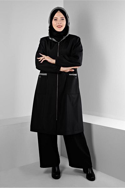 Alvina PADDY SHOULDERED HOODED TRENCKOT 10695
