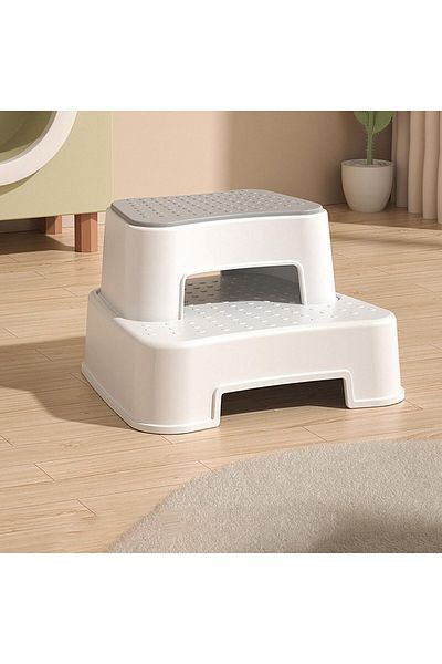COOYA Footstool, Load-Bearing Capacity 176 Pounds, Non-slip Pp Material, Suitable for Kitchen and Toilet