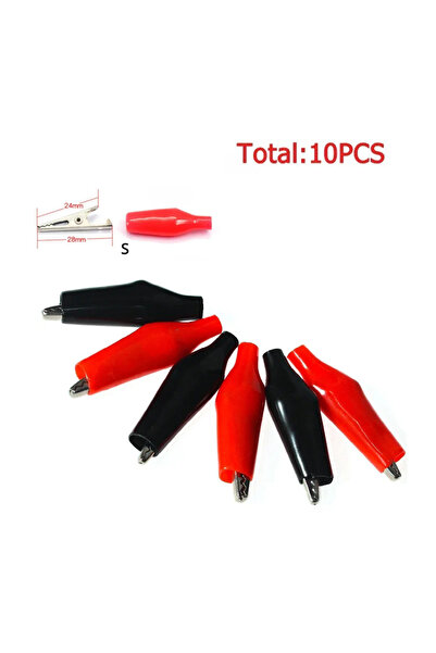 YTDMEN 24x28mm 10PCS Alligator Clips Insulation Metal Crocodile Clip 24*28mm ...