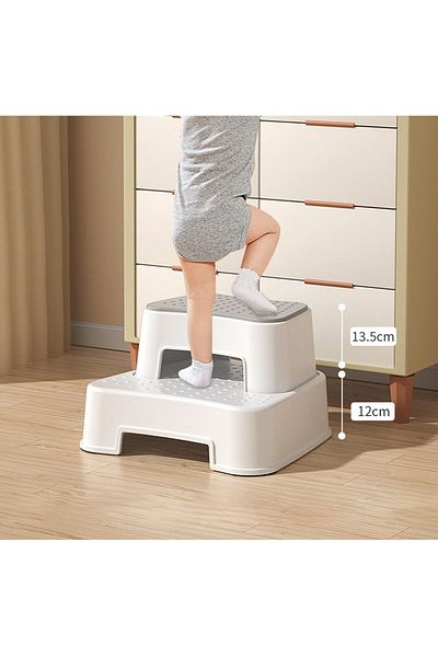 COOYA Footstool, Load-Bearing Capacity 176 Pounds, Non-slip Pp Material, Suitable for Kitchen and Toilet
