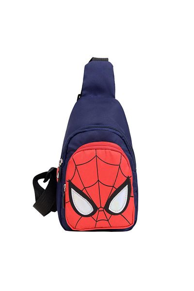 Choice Navy Blue Disney Marvel Avengers Spiderman Children's Shoulder Backpack Pattern Large Capacity Bag C