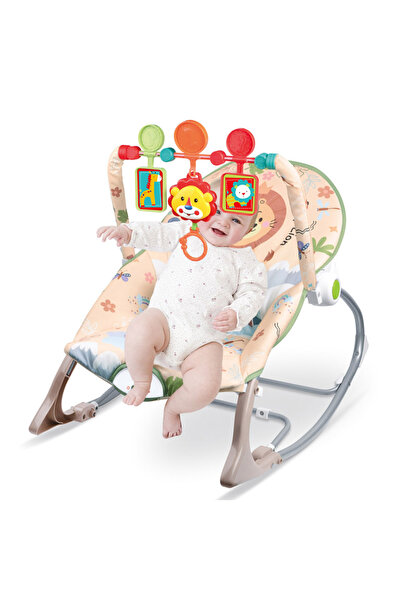 Ma Baby كرسي هزاز كهربائي للأطفال مزود بالموسيقى، وسعة وزن كبيرة