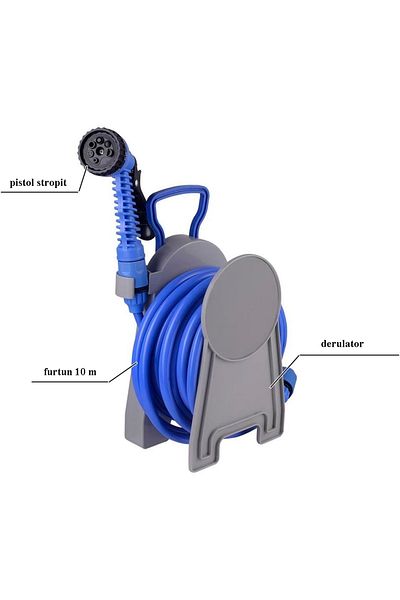 Strend Pro Garden hose 1/2 with reel and spray gun, length 10m
