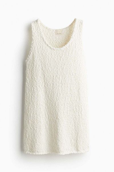 H&M Silk-blend Knitted Vest Top