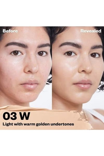 KOSAS Revealer Super Creamy & Brightening Concealer with Caffeine & Hyaluronic Acid, Tone 03 W - Lig