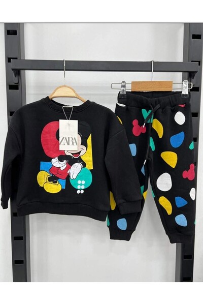 ZARİNA Minnie Mouse Friends Top-Bottom Tracksuit Set