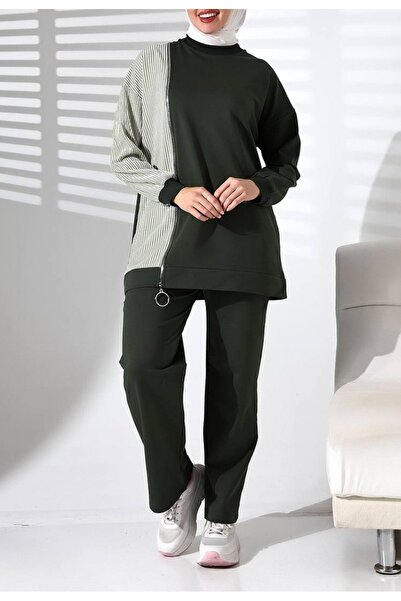 HİJABAYA Side Zipper Round Neck Set