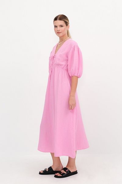 Addax Watermelon Sleeve Midi Dress E3008-R10