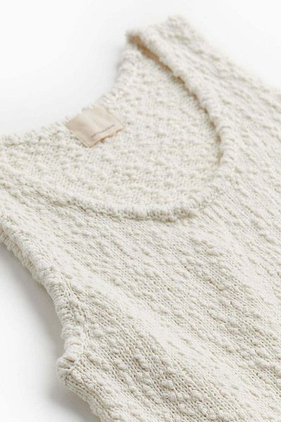 H&M Silk-blend Knitted Vest Top