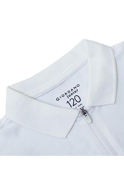 Giordano Kids' Lion Crest Polo: Slim Fit, Classic Style, Bold Detailing