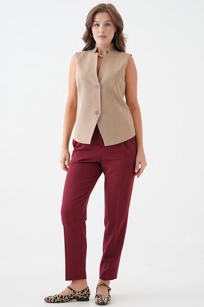 Saade Mink Leak Collar Cup Vest