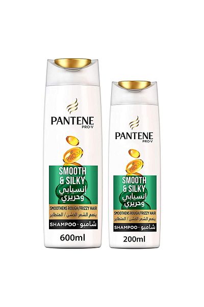 Pantene Pro-V Smooth & Silky Shampoo 600 ml + 200 ml