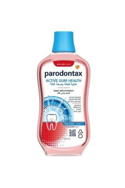 Parodontax Mouthwash Extra Fresh 500ml Blue (9301) --- بارودونتكس غسول فم انتعاش زائد 500مل ازرق