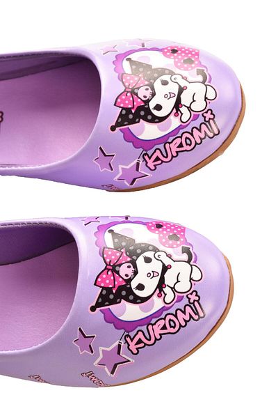 minibonito Kuromi Printed Girl's Ballerina Shoes