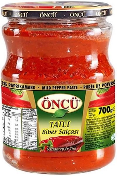 Öncü Oncu Turkish sweet Pepper Paste, 700 g- Tatlı biber salçasi