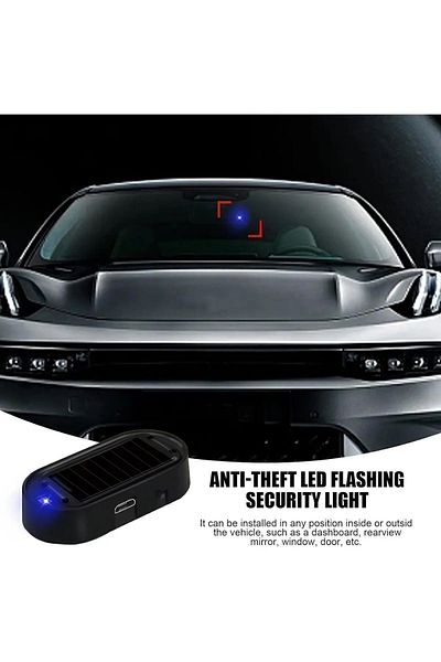 Sea Home Blue Color Solar Powered Anti-Theft Light Indicator Decorative Led Sensor Light 1 Piece M-498