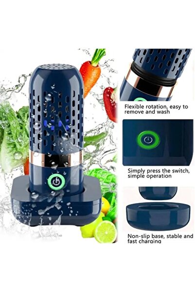 COOYA Wireless fruit and vegetable cleaning machine, 3000mAh, high efficiency purification, with base
