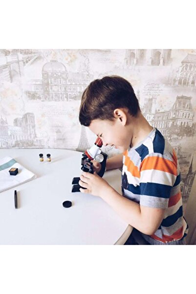 HPYTECH Eğitici Mikroskop Seti Çocuklar ve Öğrenciler İçin Bilimsel Keşif 100X-1200X Zoom