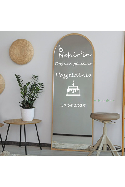 nehay shop Doğum Günü, Düğün, Kına, Her Türlü Etkinlik Için Ayna Yazısı / Ism...