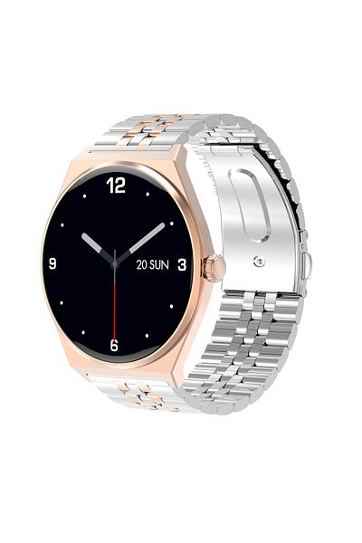Ecowatch 5 Smartwatch, 1.43" Amoled, Ip68, Gps, Pink/gold