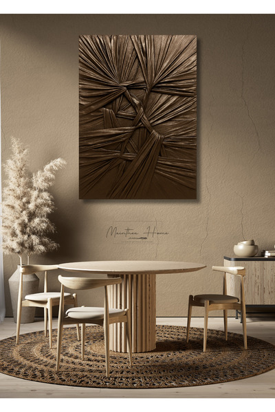 MAİNTHEAHOME Dokulu Alçı Tablo - Bağların Ritmi | El Yapımı 3D Dekoratif Duva...