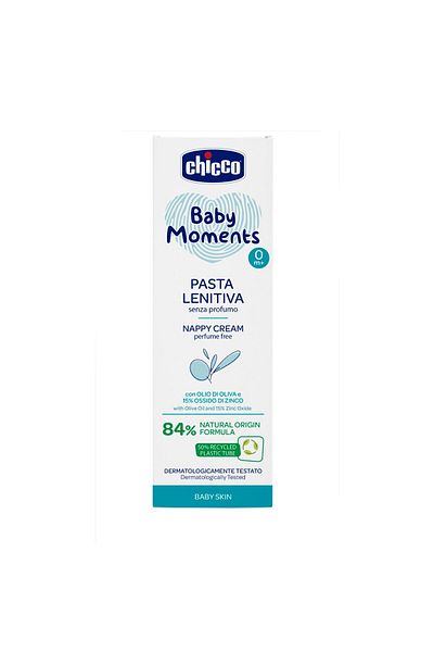 Chicco مجموعة شيكو بيبي مومنتس ٢ لبشرة الطفل (غسول للجسم، شامبو، وكريم حفاضات)