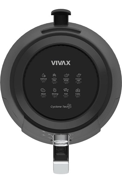 Vivax Oliva Friteuză cu aer cald Vivax DFA-515MB, 1500W, 5L, tehnologie ciclon, temperatură până la 200°C, neagră