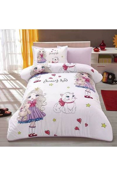 Pazar Home Bedding 4-piece single bed sheet for children - Bazaar Home Liwa with stitched filling