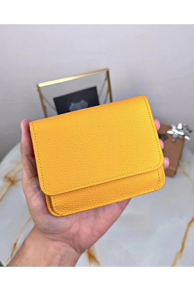 Fil Deri Genuine Leather Multi-Compartment Zippered Wallet with Coin Compartment 2098