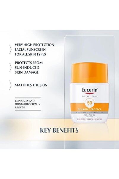 Eucerin Sun Fluid Mattifying Face SPF 50+ for Sensitive Oily Skin