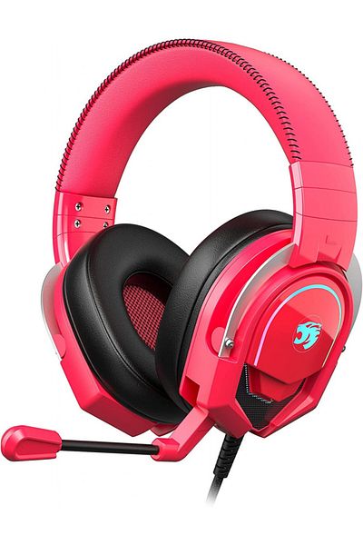 ZIUMIER Wired Gaming Headset With Microphone, Switch, 3.5 Mm, Audio Jack, Red