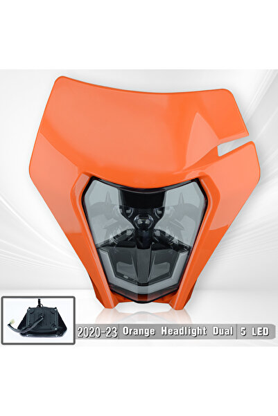 Choice9 لوحة مصابيح أمامية LED برتقالية اللون من باورزون للدراجات النارية، مت...
