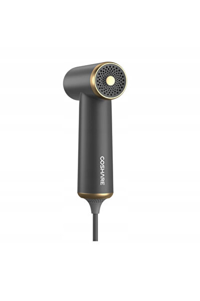 Coshare HP10 mini hair dryer, 110,000 RPM, 4 temperature settings, 2 speeds, nozzle, gray
