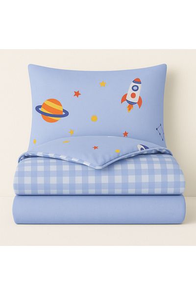 Pazar Home Bedding 4-piece cotton baby single bed sheet - Bazaar Home Cardiff with stitched filling