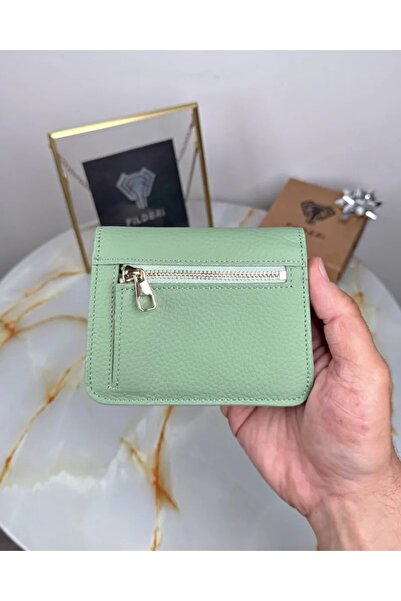 Fil Deri Genuine Leather Multi-Compartment Zippered Wallet with Coin Compartment 2098