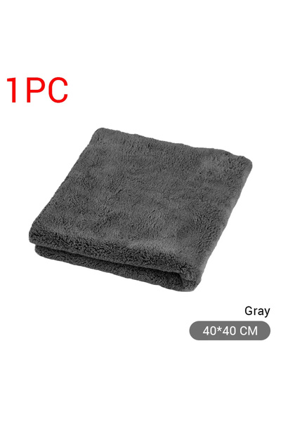 Choice1 منشفة سيارة من الألياف الدقيقة SEAMETAL رمادية اللون 40×40، فائقة الا...