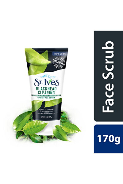 St. Ives مقشر الوجه بالشاي الأخضر لإزالة الرؤوس السوداء
