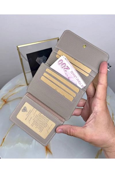 Fil Deri Genuine Leather Multi-Compartment Zippered Wallet with Coin Compartment 2098