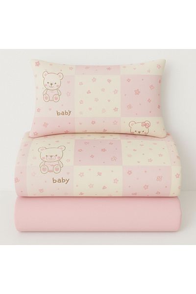 Pazar Home Bedding 4-Piece Cotton Baby Single Bedspread - Bazaar Home Birth with Stitched Filling