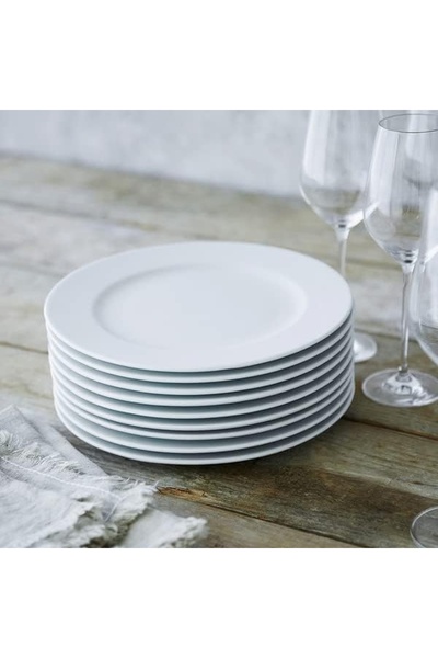 mastergold 6*15CM Set Of 6 Premium Porcelain Dinner Plates Set Of 6 Round Flat& Serving Plates For Meat Dessert