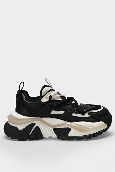 Lufian 122230015 Kate Sneaker Unisex Δερμάτινα Αθλητικά Παπούτσια ΜΑΥΡΟ