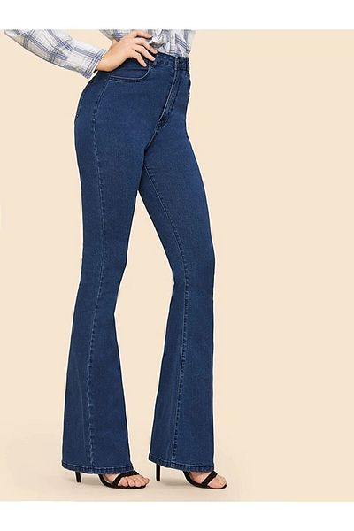 Livik Pantaloni de damă din Lycra, elastici, cu design special, din denim spaniol
