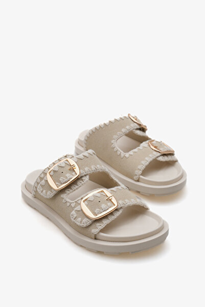 LOJO Γυναικείες παντόφλες casual με διπλό λουράκι με παχιά σόλα Gavrio