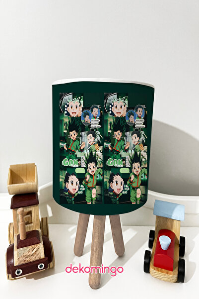 dekomingo غطاء مصباح لسطح المكتب لغرفة الأطفال من غون فريكس باللون الأخضر