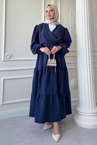 InStyle Modal Cupra Bolero Σετ Navy Blue με φούστα