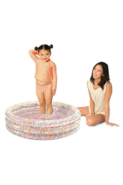 Intex Children's pool, inflatable, Round with Floral Pattern, Ø 86x25cm, Intex