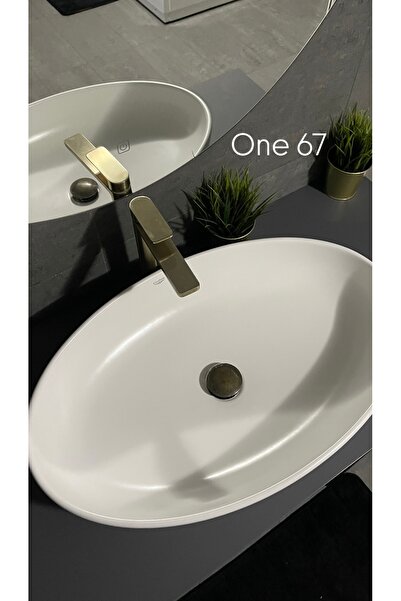 Turkuaz Cerastyle One 67 X 42 Cm Tezgah Üstü Çanak Lavabo Deliksiz