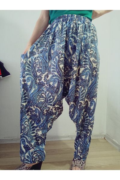 hoaryage Viscose Print Fabric Floral Print Baggy with Pockets 100% Cotton